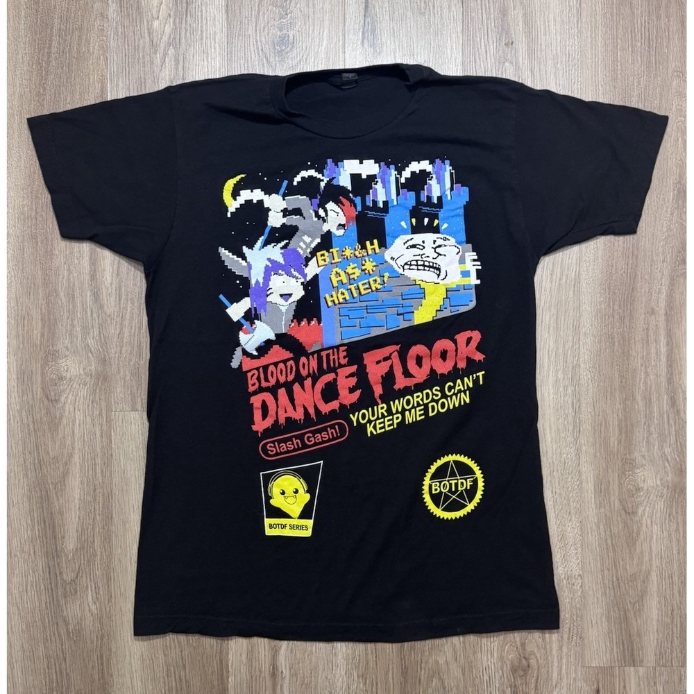 Y2K Tultex Blood On The‎ Dance Floor T Shirt Size M